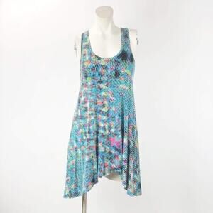 Cabi Small Womens Colorful 8-bit Racerback Trapeze Tank Tunic